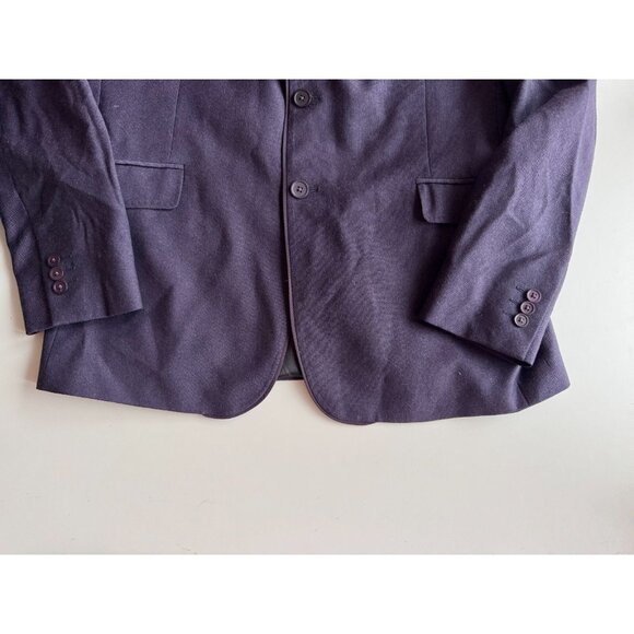 Men's TED BAKER Cezannj Purple 100% Wool Flannel Blazer Suit Jacket, 42L - Picture 8 of 16